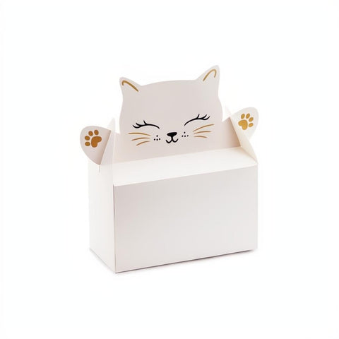 Dekorative Kuchenboxen in Katzenform PartyDeco 1