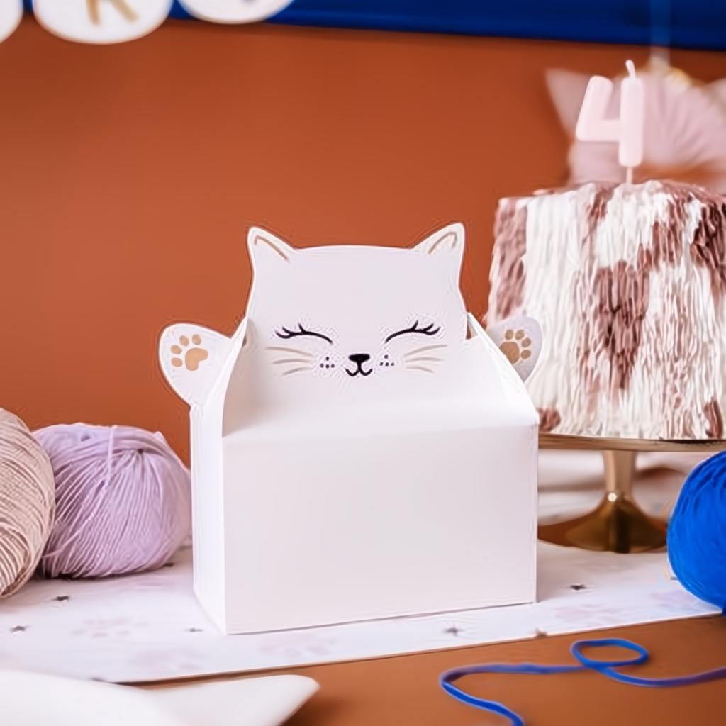 Dekorative Kuchenboxen in Katzenform PartyDeco 2