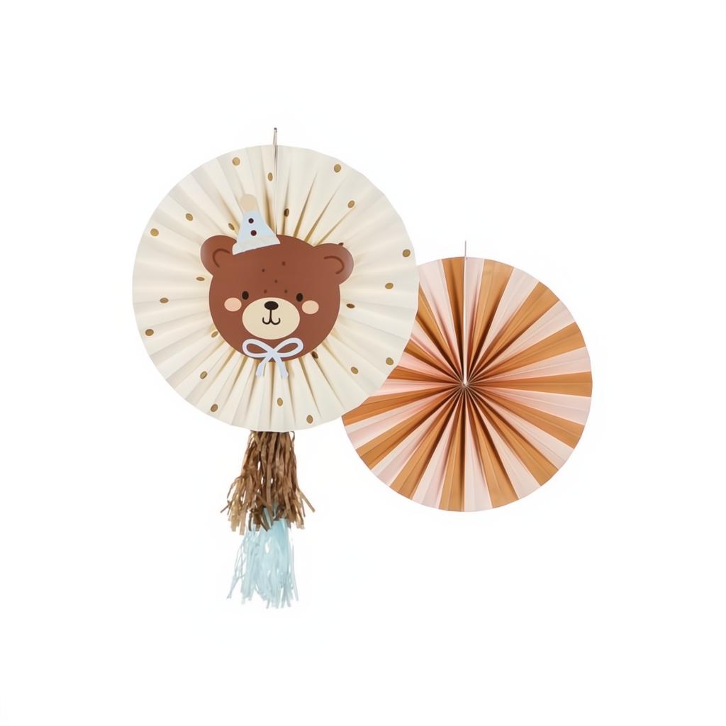 Dekorative Rosetten Bär, Set, 30-35 cm PartyDeco 1