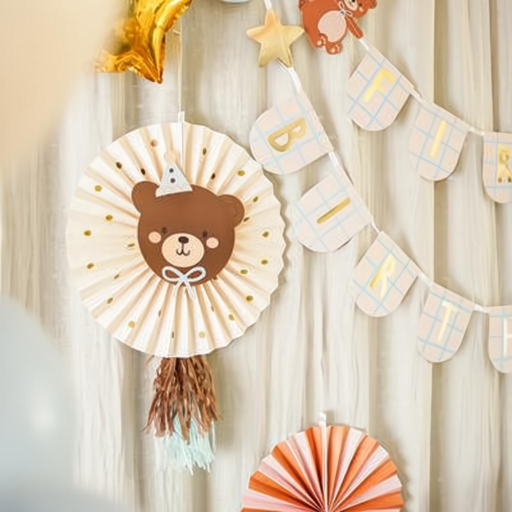 Dekorative Rosetten Bär, Set, 30-35 cm PartyDeco 2