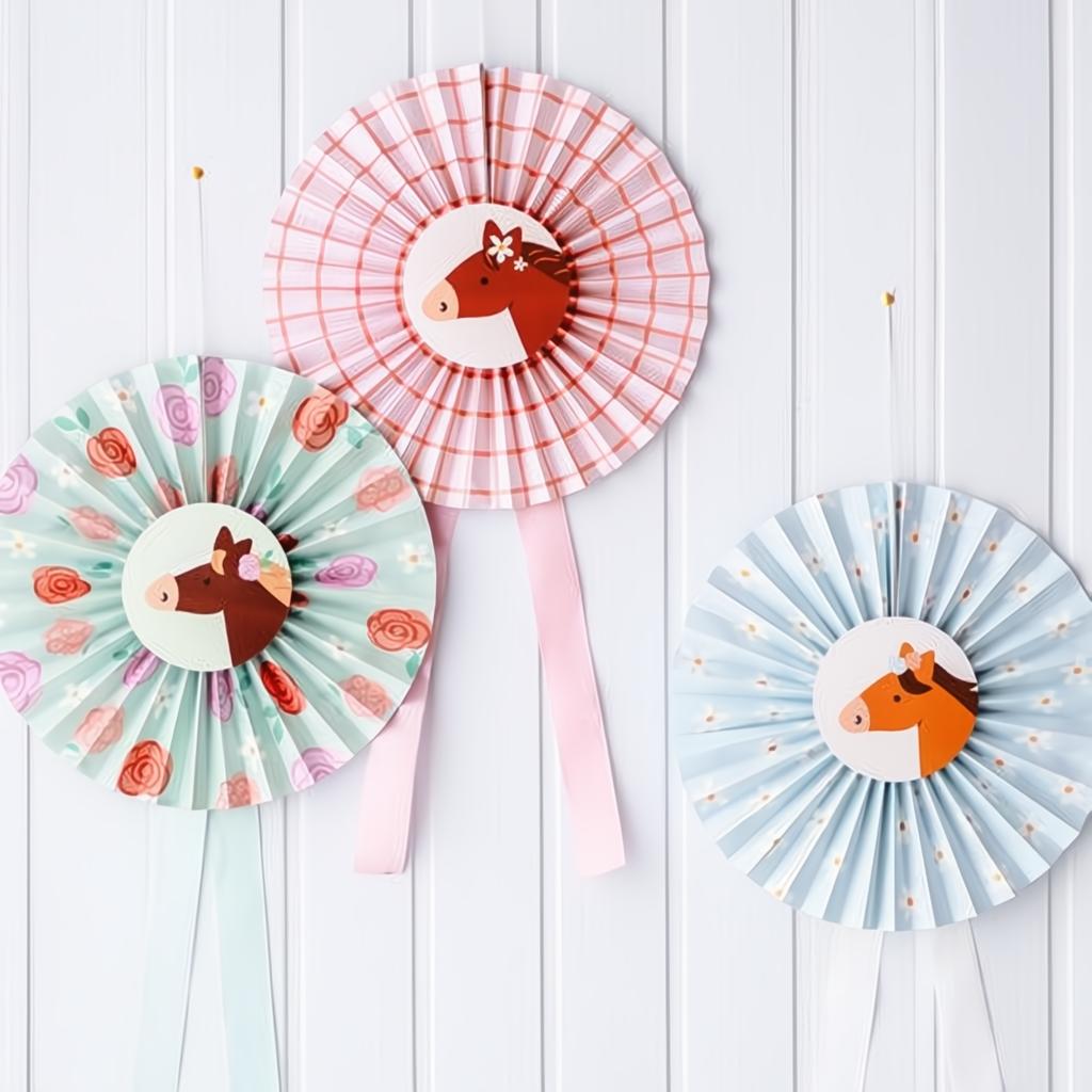 Dekorative rosetten Pferde, 35 cm PartyDeco 2