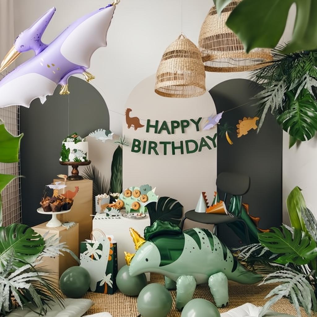 Dinosaurier-Tortentopper, 8-12 cm, Farbenmix PartyDeco 2