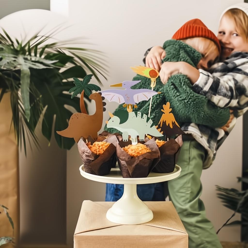 Dinosaurier-Tortentopper, 8-12 cm, Farbenmix PartyDeco 3