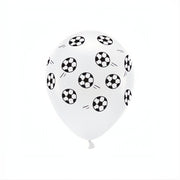 Eco Ballons 33 cm pastell, Fussball, weiss PartyDeco 1