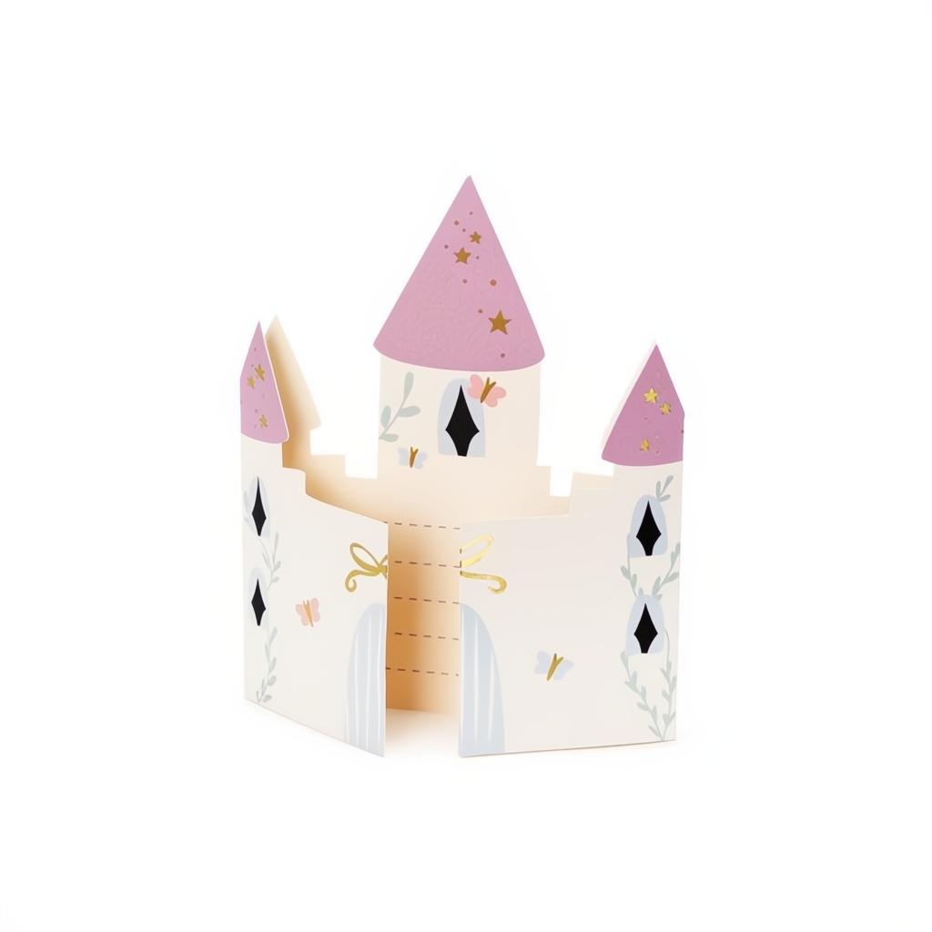 Einladung Schloss, 12,5x15,5 cm PartyDeco 1