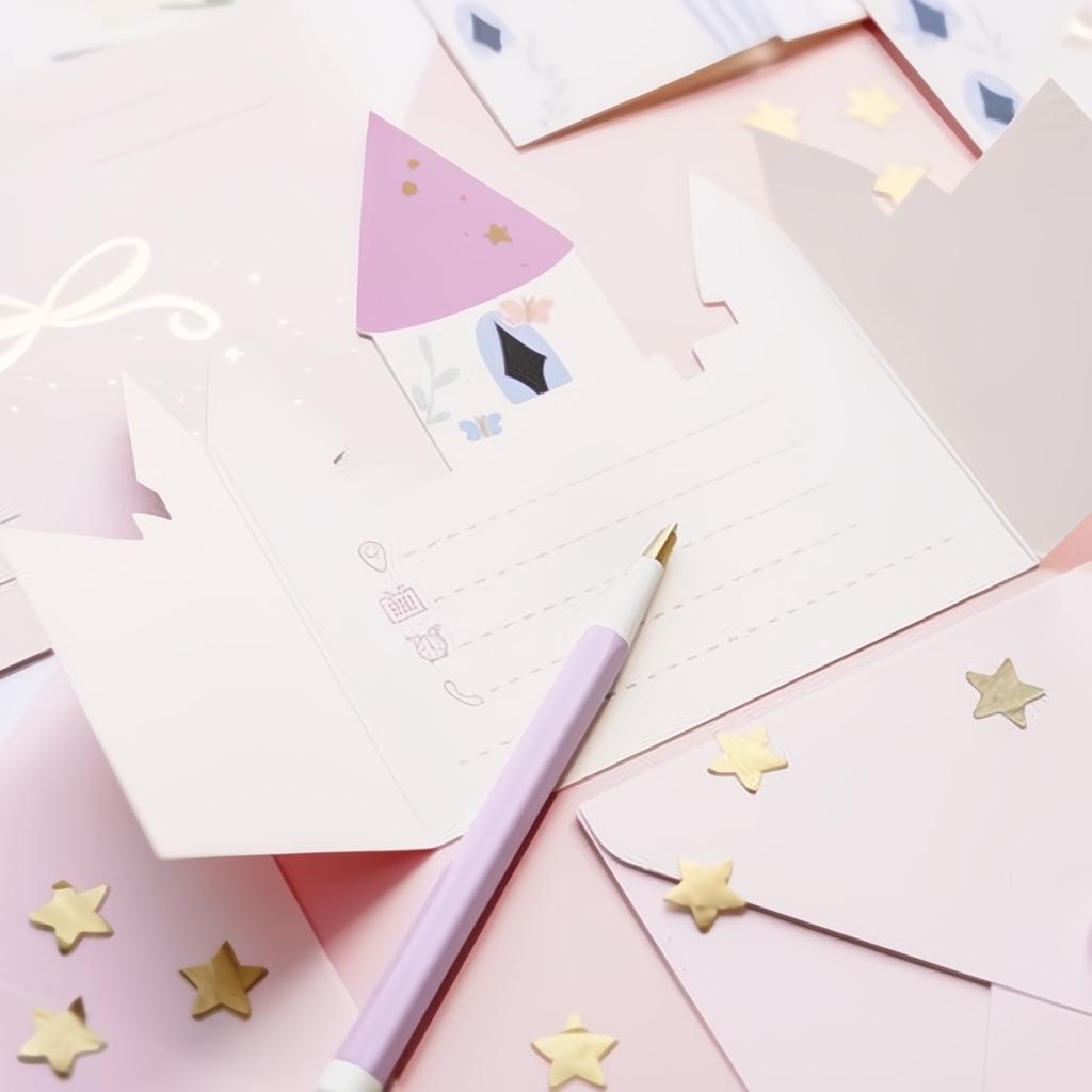 Einladung Schloss, 12,5x15,5 cm PartyDeco 5