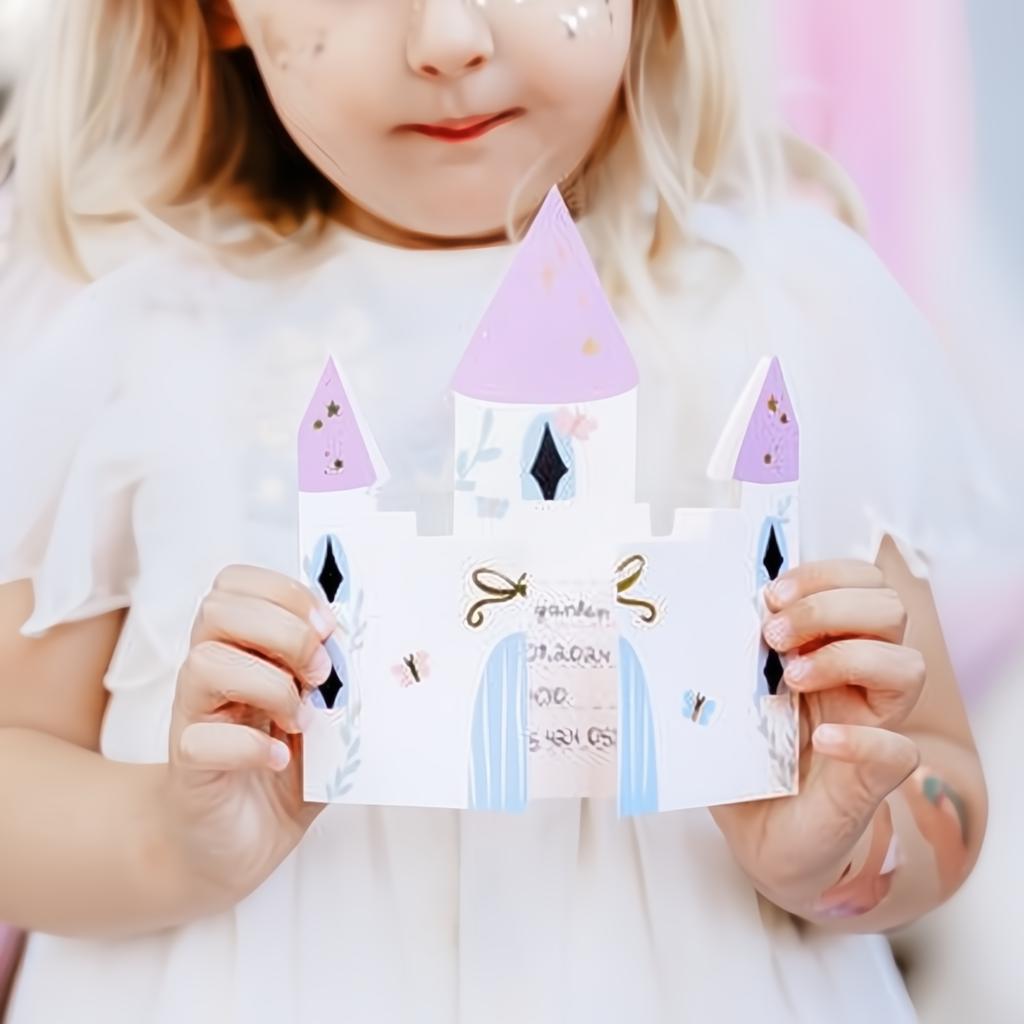 Einladung Schloss, 12,5x15,5 cm PartyDeco 6