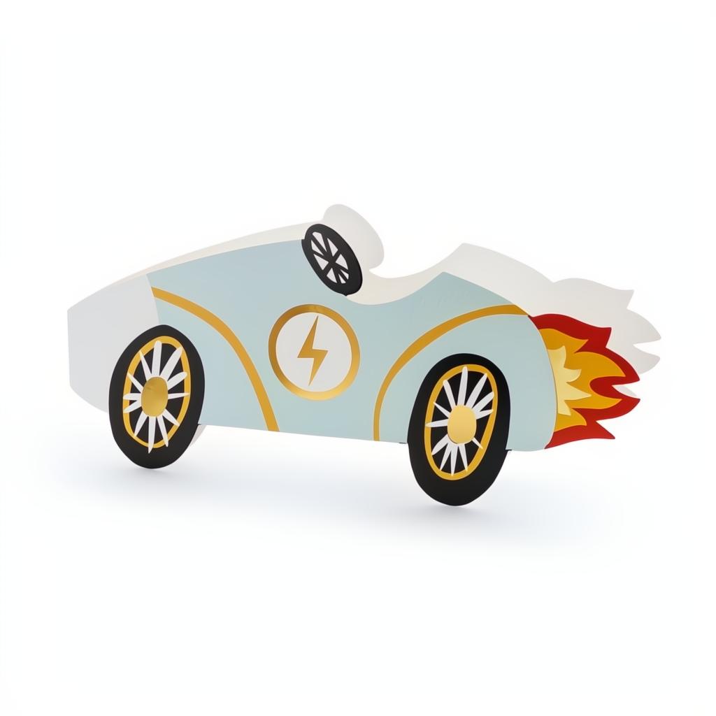 Einladungskarte Auto, 6 Stück PartyDeco 1