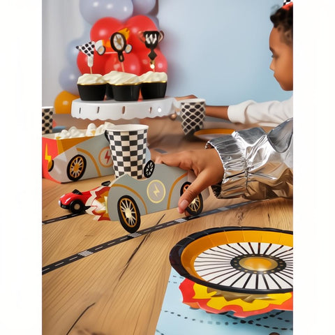 Einladungskarte Auto, 6 Stück PartyDeco 6