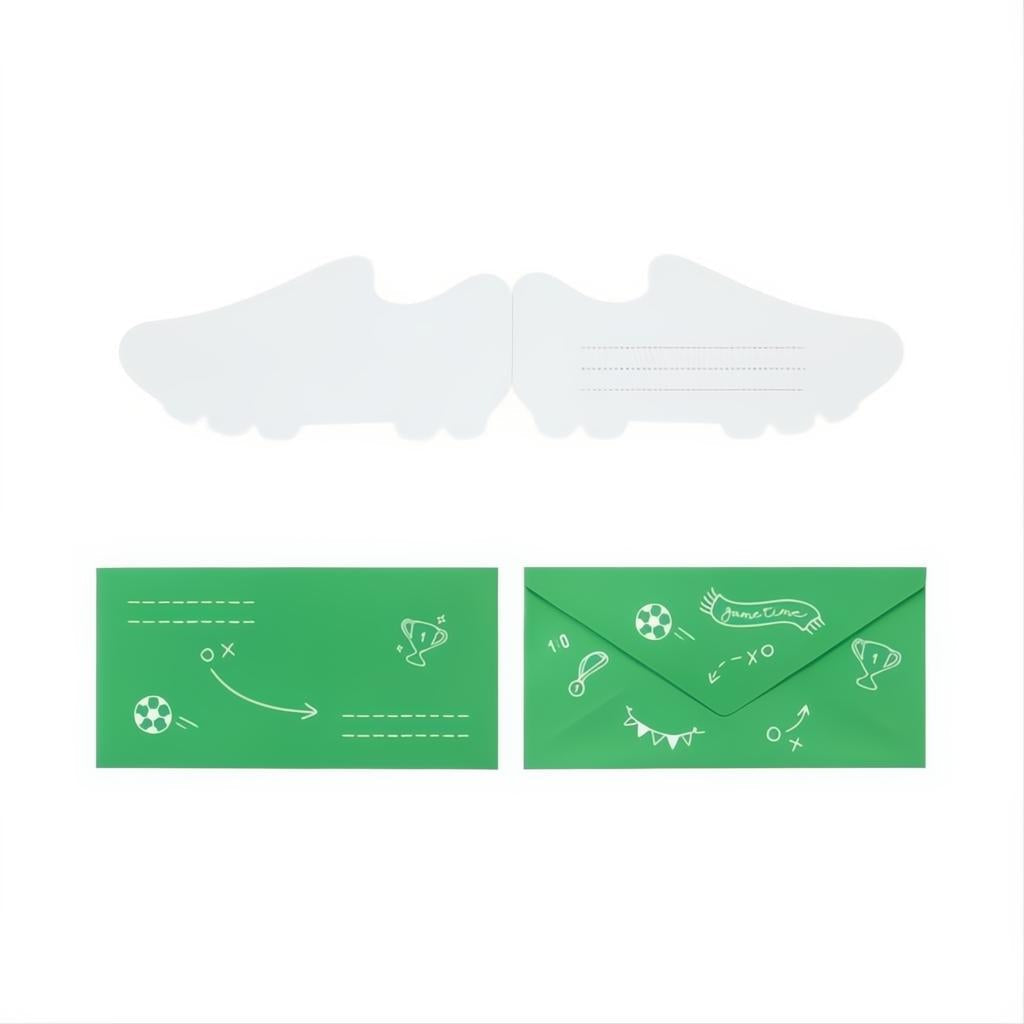 Einladungskarte Fussball 19 x 9 cm, 6 Stück PartyDeco 2