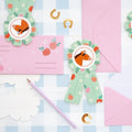 Einladungskarte Pferde 16,5 x 19,5 cm PartyDeco 3