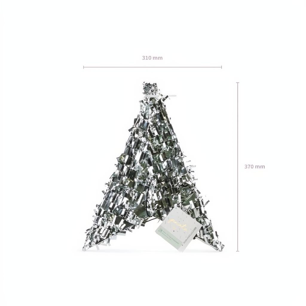 Faltbare Pinata - Stern, 68x68x30 cm, Silber PartyDeco 3