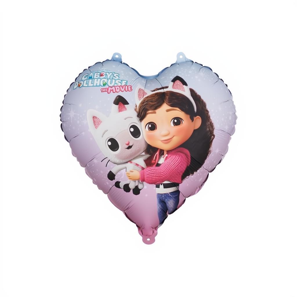 Folieballon Herz Gabby's Dollhouse, 35cm PartyDeco 1
