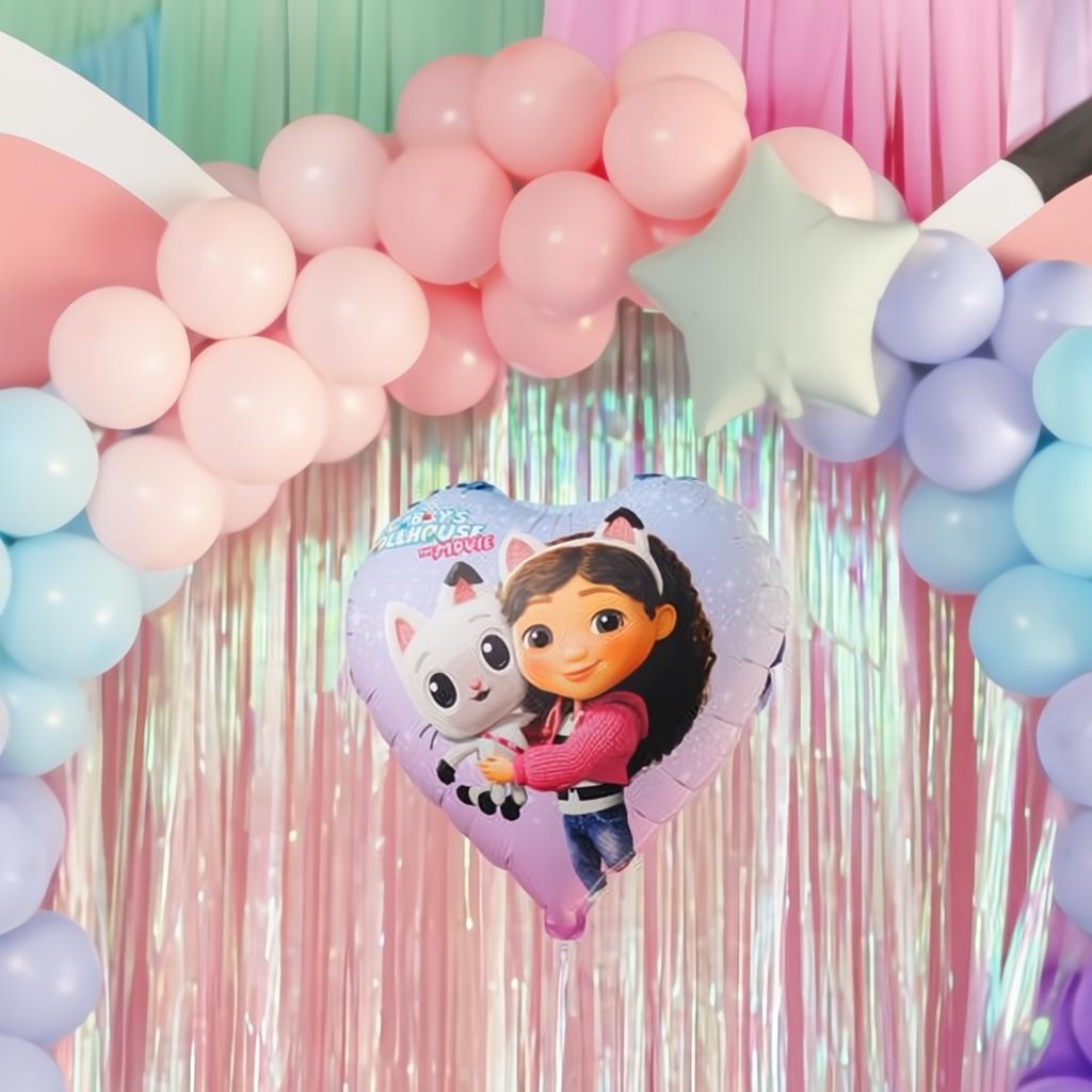 Folieballon Herz Gabby's Dollhouse, 35cm PartyDeco 2