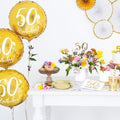 Folienballon 50th Birthday, gold, 45cm PartyDeco 3