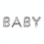Folienballon Baby, 262x86cm, silber PartyDeco 1