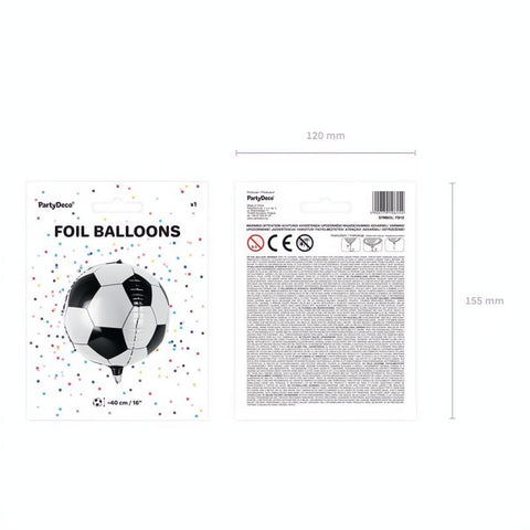 Folienballon Ball, 40cm PartyDeco 3