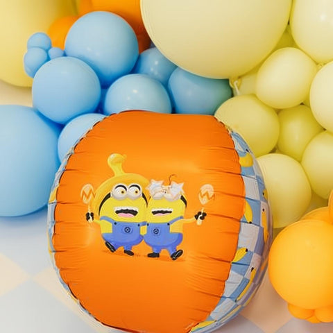 Folienballon Ball mit Minions, 75 cm PartyDeco 2