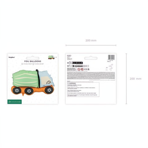 Folienballon Betonmischer, 81x48 cm PartyDeco 3