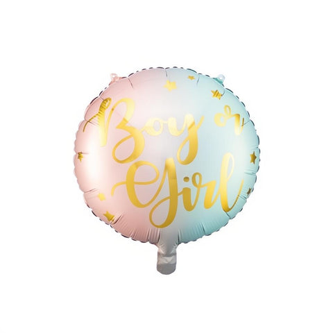 Folienballon Boy or Girl, 35cm PartyDeco 1