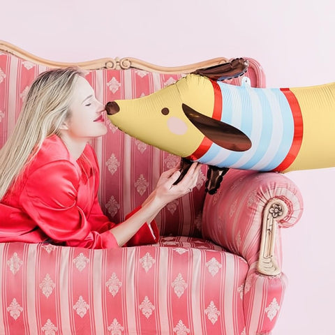 Folienballon Dackel, 96x58cm PartyDeco 2