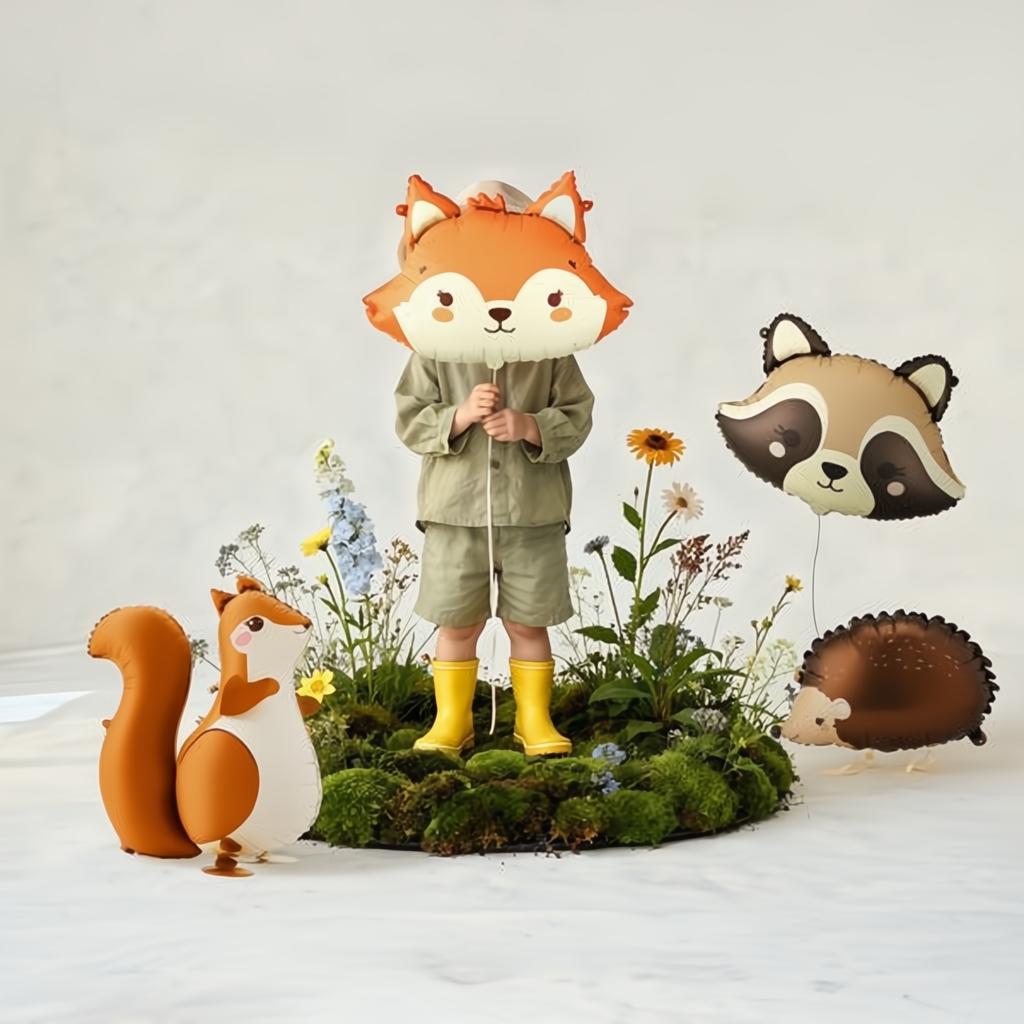 Folienballon Eichhörnchen, 51x59 cm PartyDeco 2