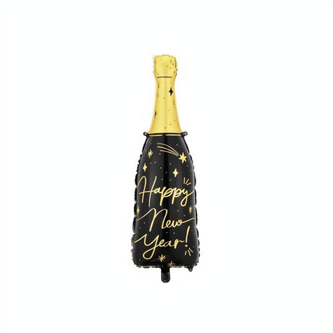 Folienballon Flasche Happy New Year, 39,5x98 cm PartyDeco 1