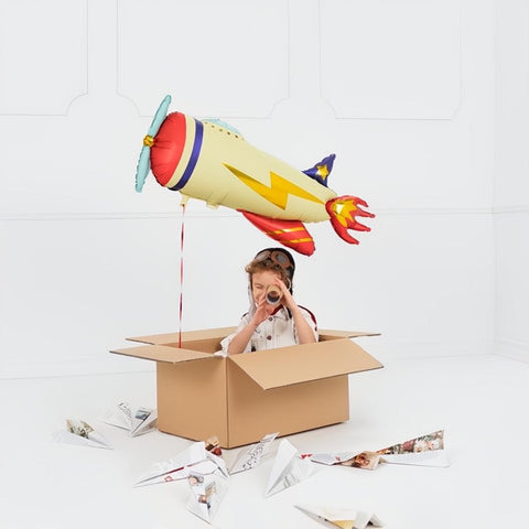 Folienballon Flugzeug, 91x39cm PartyDeco 2