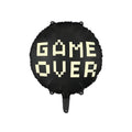Folienballon Game over, 45 cm, Schwarz PartyDeco 1