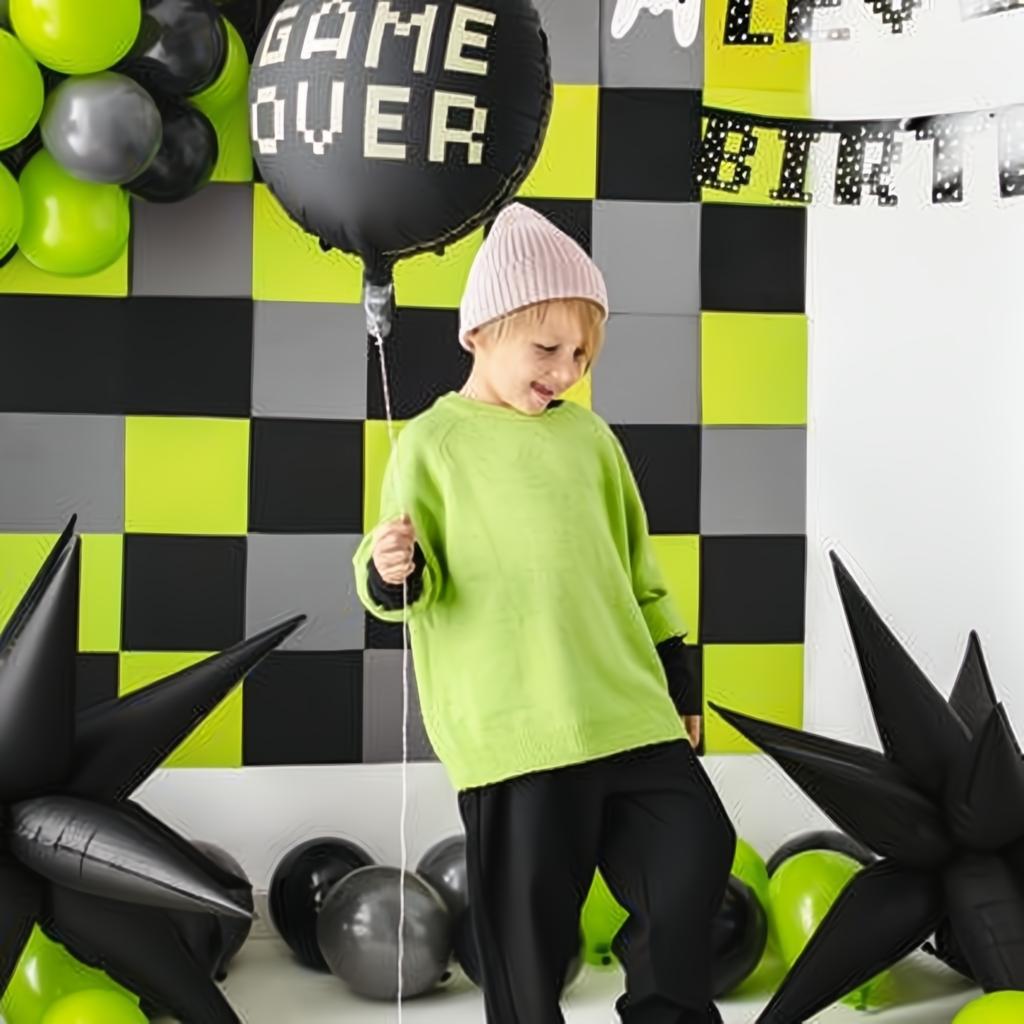 Folienballon Game over, 45 cm, Schwarz PartyDeco 5