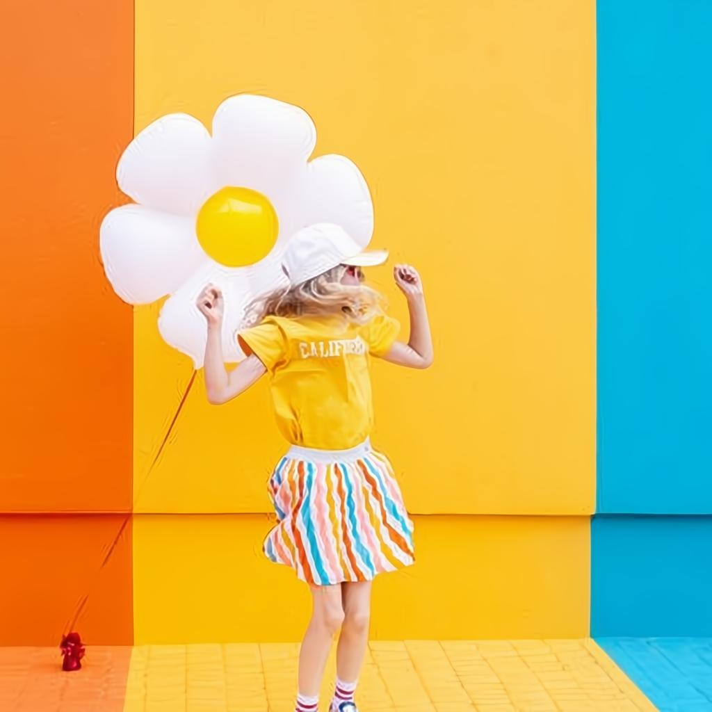 Folienballon Gänseblümchen, 97x103cm PartyDeco 5