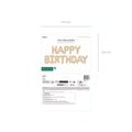Folienballon Happy Birthday, 340x35cm, beige PartyDeco 3