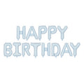 Folienballon Happy Birthday, 340x35cm, blau PartyDeco 1