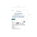 Folienballon Happy Birthday, 340x35cm, blau PartyDeco 3