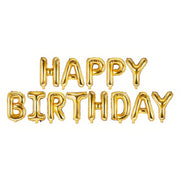 Folienballon Happy Birthday, 340x35cm, gold PartyDeco 1