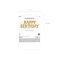 Folienballon Happy Birthday, 340x35cm, gold PartyDeco 3
