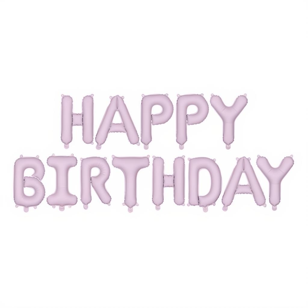 Folienballon Happy Birthday, 340x35cm, lila PartyDeco 1
