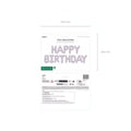 Folienballon Happy Birthday, 340x35cm, lila PartyDeco 3