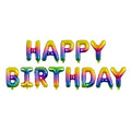 Folienballon Happy Birthday, 340x35cm, Regenbogen PartyDeco 1
