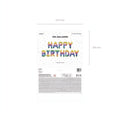 Folienballon Happy Birthday, 340x35cm, Regenbogen PartyDeco 3