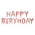 Folienballon Happy Birthday, 340x35cm, roségold PartyDeco 1