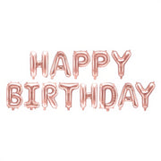 Folienballon Happy Birthday, 340x35cm, roségold PartyDeco 1
