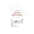 Folienballon Happy Birthday, 340x35cm, roségold PartyDeco 2