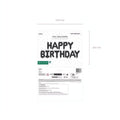Folienballon Happy Birthday, 340x35cm, Schwarz PartyDeco 2