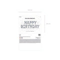Folienballon Happy Birthday, 340x35cm, silber PartyDeco 3