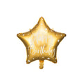 Folienballon Happy Birthday, 40cm, gold PartyDeco 1