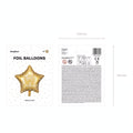 Folienballon Happy Birthday, 40cm, gold PartyDeco 3