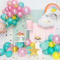 Folienballon Happy Birthday, 40cm, hell-puderrosa PartyDeco 5