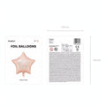 Folienballon Happy Birthday, 40cm, hell-puderrosa PartyDeco 6