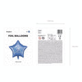 Folienballon Happy Birthday, 40cm, marineblau PartyDeco 4